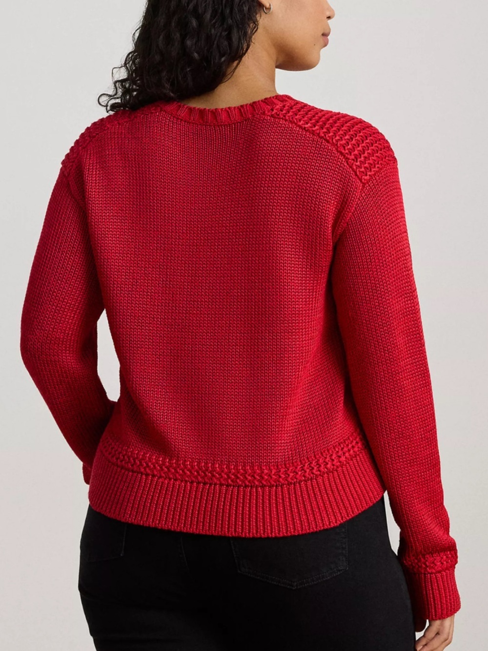 Lauren Ralph Lauren Holiday 25 Sweater Red 1X NWT